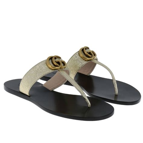 gucci flat sandals women's.